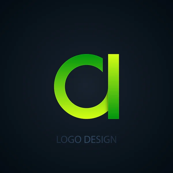 Ilustración vectorial de la letra abstracta del logotipo empresarial a — Vector de stock