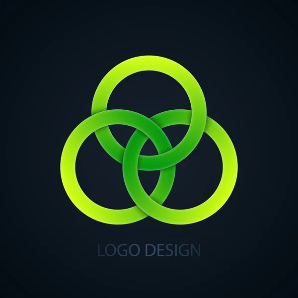 Vector illustration of abstract business logo of the circles — 图库矢量图片