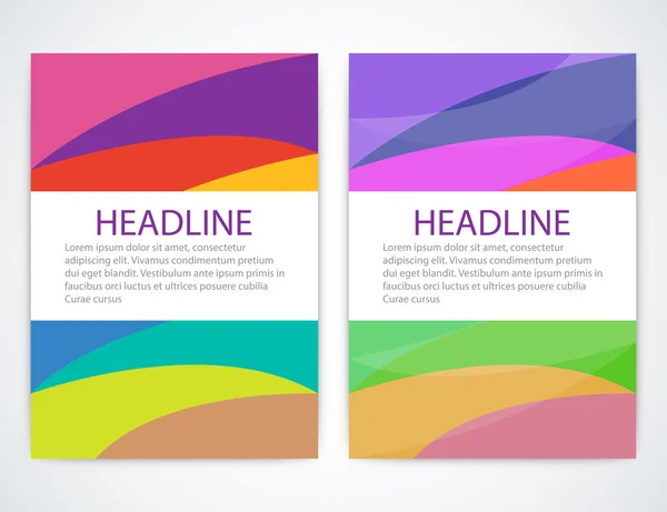 Vector illustration of a colorful brochure — Stockový vektor