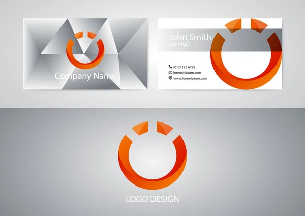 Ilustración vectorial del logotipo y la tarjeta de visita — Vector de stock