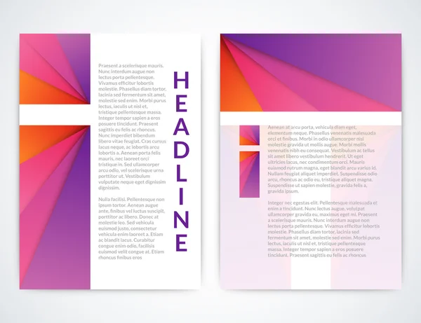 Vector illustration of a colorful brochure — Stockový vektor