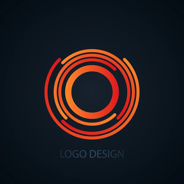 Ilustração vetorial do logotipo letra o — Vetor de Stock