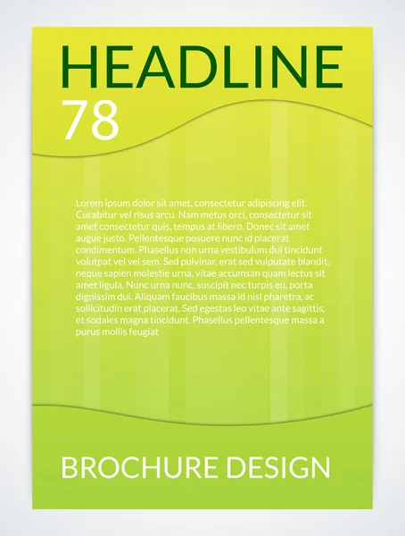 Stock Vector brochure template. magazine Cover — Stockový vektor