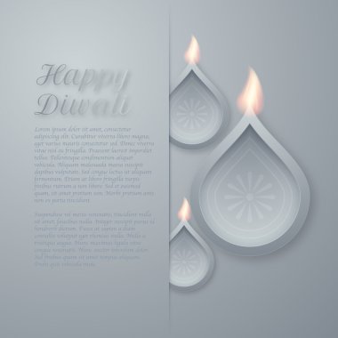 Mutlu bir Diwali gün vektör çizim