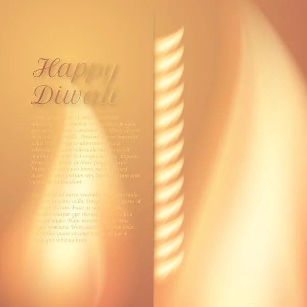 Mutlu bir Diwali gün vektör çizim — Stok Vektör