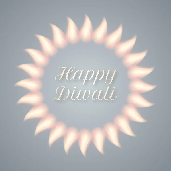 Boldog Diwali napja vektoros illusztráció — Stock Vector