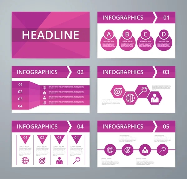 Vector illustratie infographics. Platte ontwerpset voor advertisi — Stockvector