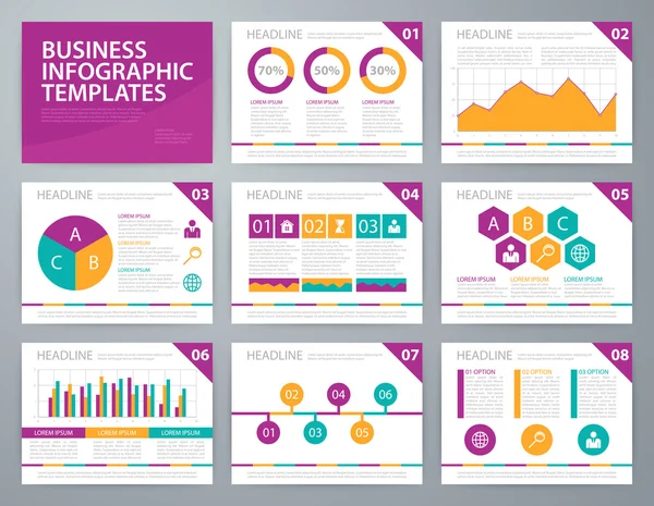 Vektor illustration infographics. Platt design för reklambyrå — Stock vektor