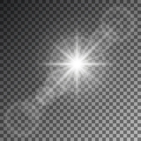 Illustration vectorielle d'un ensemble abstrait d'images de lumière et de fl — Image vectorielle