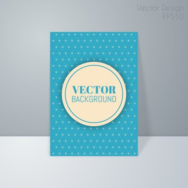 Retro bir afiş vektör Illustration. Kapak Davetiyeler.