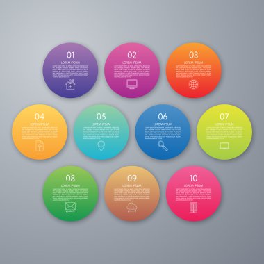 Vektör çizim infographics on seçenekleri.