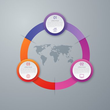 vektör daire Infographic