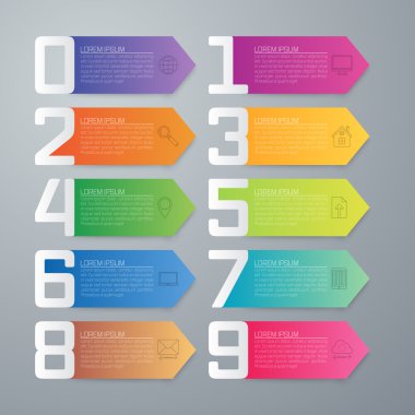 Vektör çizim infographics on seçenekleri.