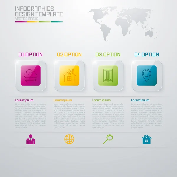 Marketing d'entreprise Infographie — Image vectorielle
