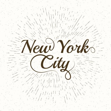 Vintage el Aydın New York dokulu