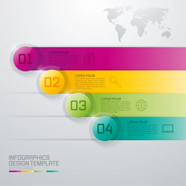 Design infográfico círculos brancos —  Vetores de Stock