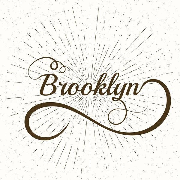 Letras Brooklyn. Vetor —  Vetores de Stock