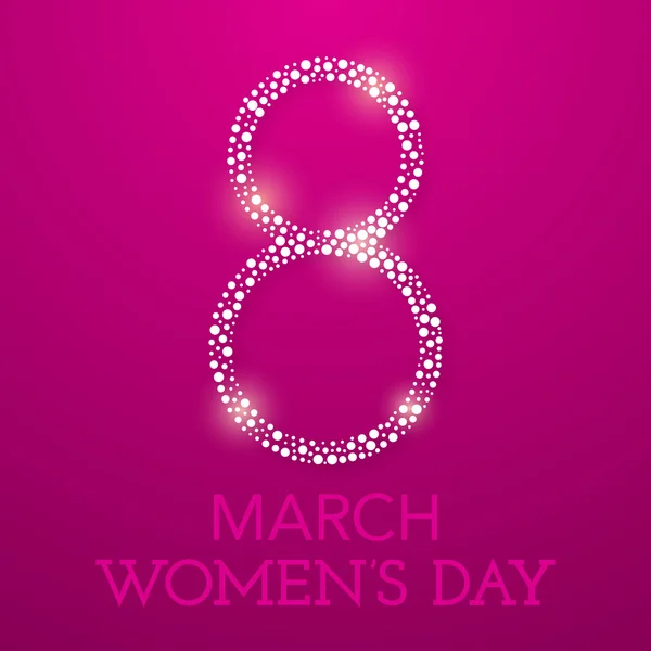 Trendig designmall. Womens day — Stock vektor