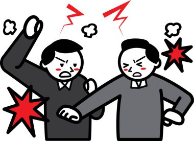 İki adamın savaşı.