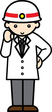 Genç bir sağlık görevlisi.