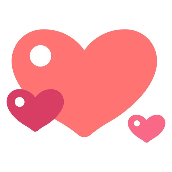 Wedding Day Romantic Romance Valentine Love Heart Icon Love Story — Stock Vector
