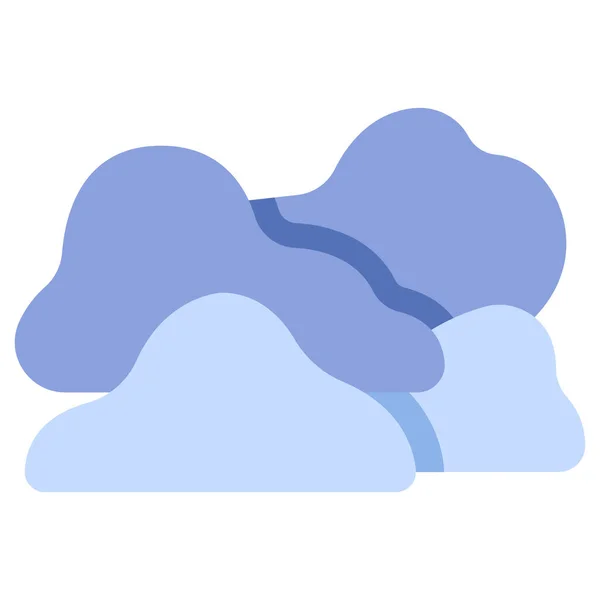Rain Sky Cloudy Climate Weather Cloud Nature Icon Weather Disaster — Stock Vector