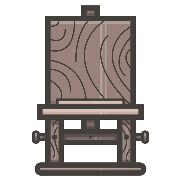 Board Drawing Paint Art Painting Icon Furniture — Stockový vektor