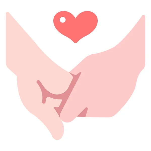 Lover Arm Love Relationship Girlfriend Hand Boyfriend Icon Love Story — Archivo Imágenes Vectoriales