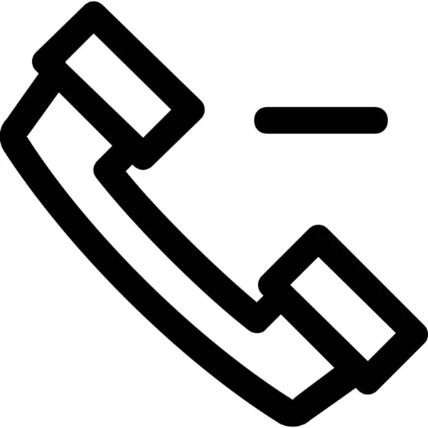 Communication Contact Delete Icon Outline Style — 스톡 벡터
