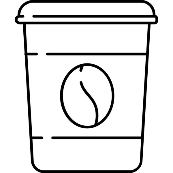 Carrier Coffee Container Icon Outline Style — Stock Vector