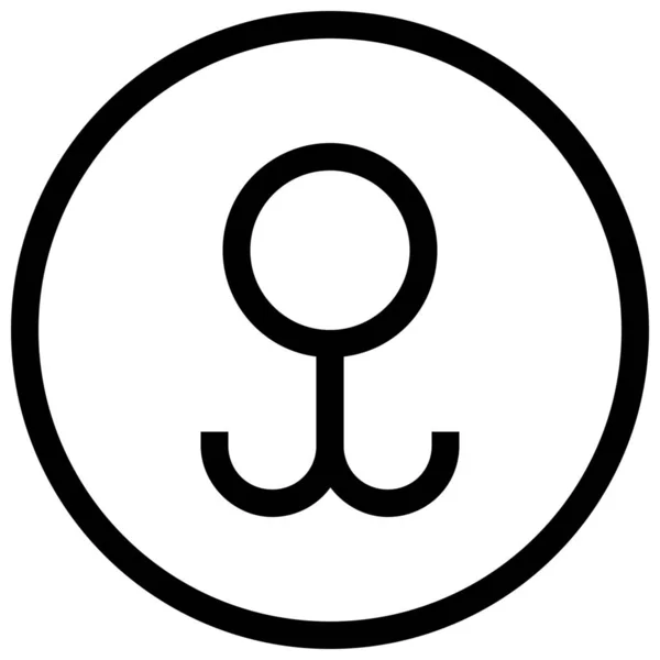Значок Символів Стародавніх Переконань Стилі Контур — стоковий вектор