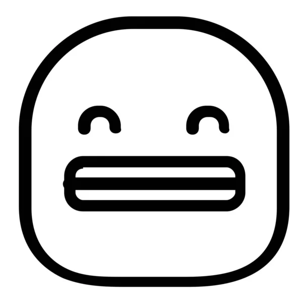 Emotikona Duckface Emoji Stylu Osnovy — Stockový vektor