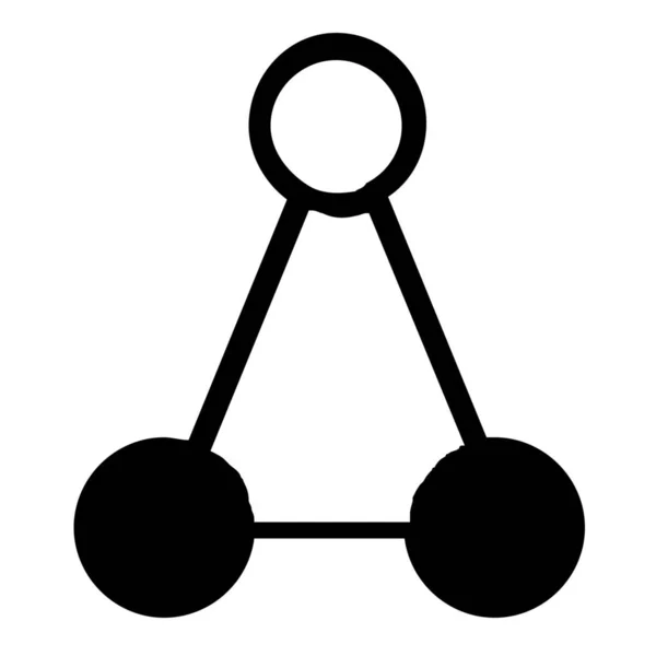 固态数据库层次结构服务器图标 — 图库矢量图片