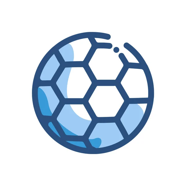 Икона Физического Воспитания Футбола Стиле Заполненный Контур — стоковый вектор