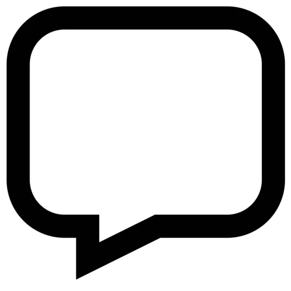 Chat Communicatie Gesprek Pictogram Grote Lijnen Stijl — Stockvector