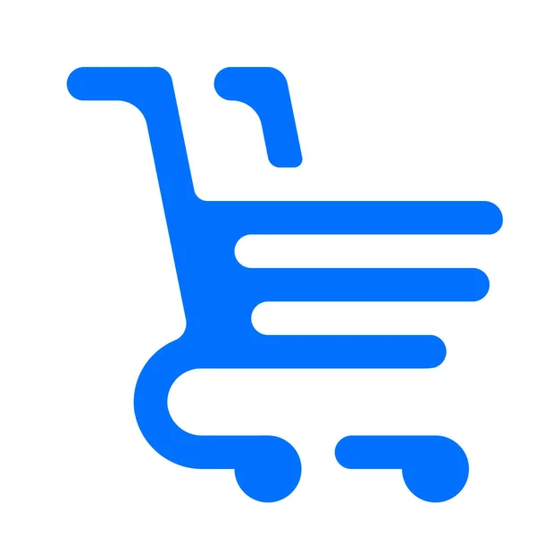 Cart Shop Shopping Icon Solid Style — Stock Vector