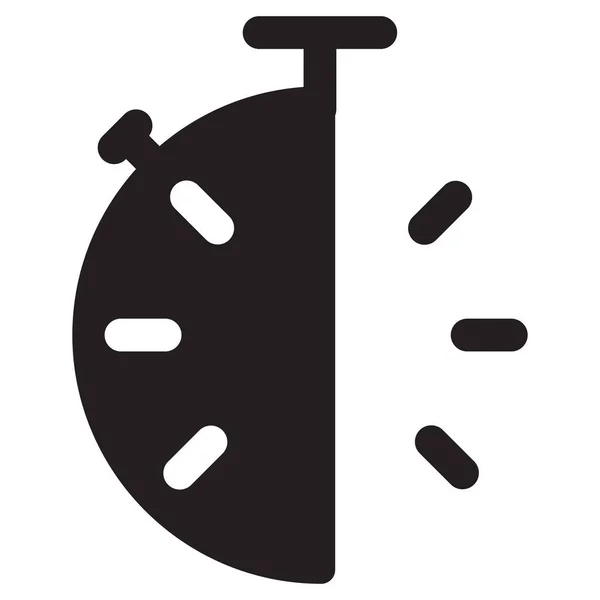 Ikonou Stop Time Stylu Solid — Stockový vektor