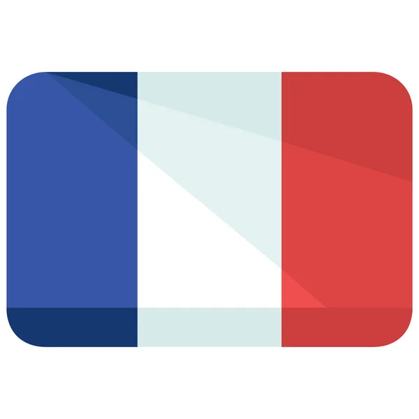 Country Flag France Icon Flat Style — 스톡 벡터