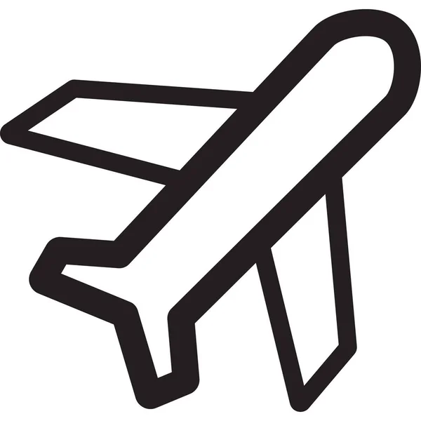 Ícone Velocidade Avião Rápido Estilo Esboço — Vetor de Stock