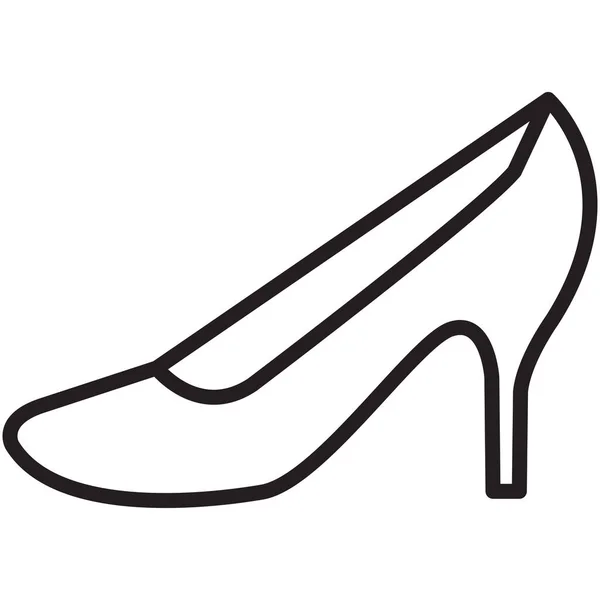 Boutique Sale Shoes Icon Outline Style — Stock Vector