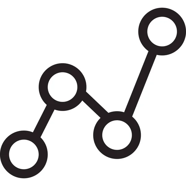 Çizgi Biçimi Ile Grafik Durum Simgesine Bağlan — Stok Vektör