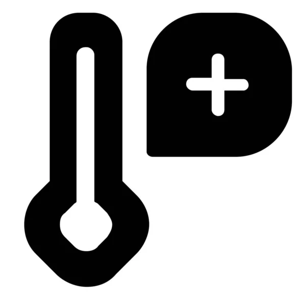 Weersverwachting Weer Icoon Solid Stijl — Stockvector