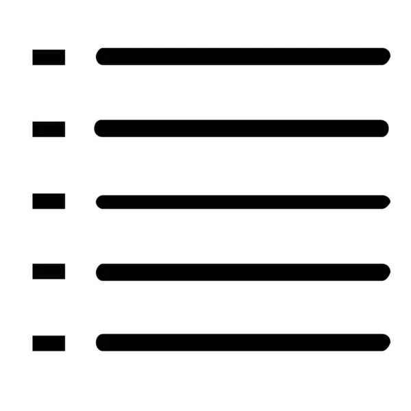 Значок Меню Списку Контрольних Списків Стилі Контурів — стоковий вектор