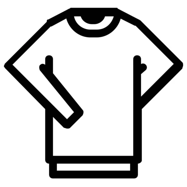 Clothes Jumper Fashion Icon Outline Style — Stock Vector