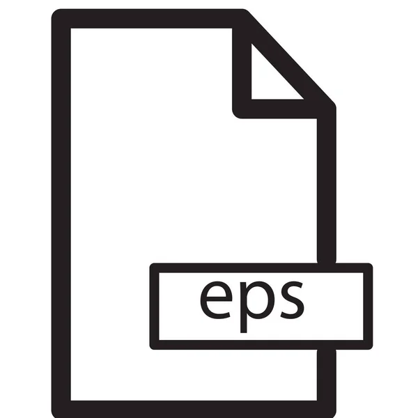 Ordinateur Eps Icône Fichier Dans Style Outline — Image vectorielle
