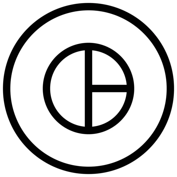 Icône Symboles Croyances Anciennes Dans Style Outline — Image vectorielle
