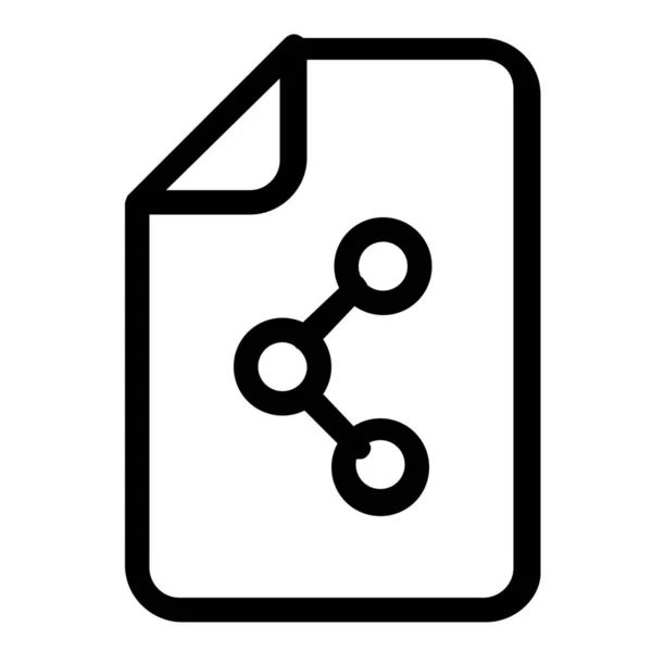 Иконка Общего Формата Файла Стиле Outline — стоковый вектор