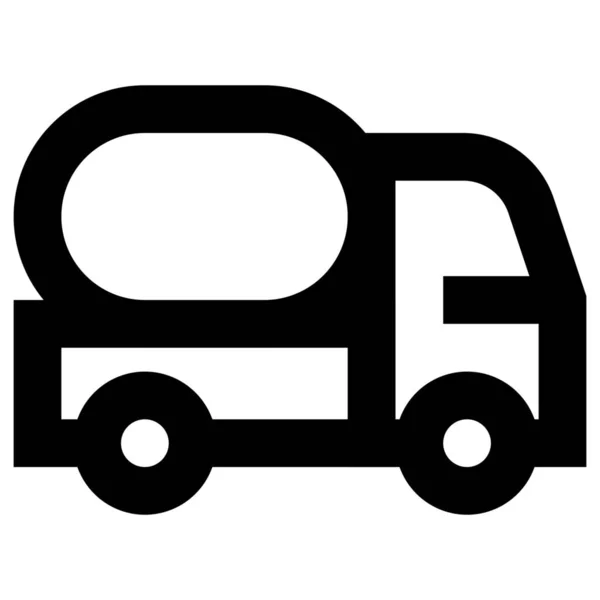 Icono Transporte Líquidos Estilo Esquema — Vector de stock