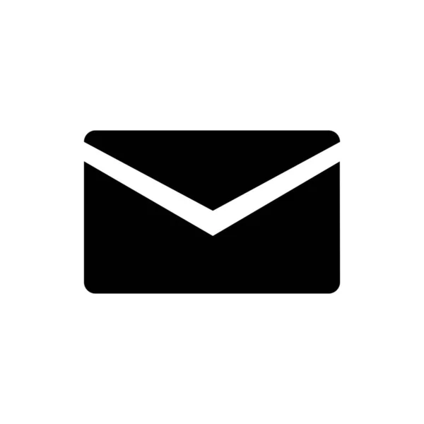 Ícone Email Envelope Chat Estilo Sólido — Vetor de Stock