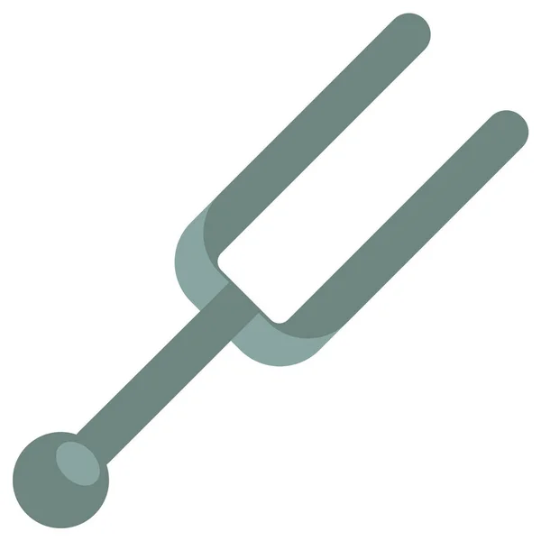 Иконка Инструмента Вилочного Тюнинга Плоском Стиле — стоковый вектор